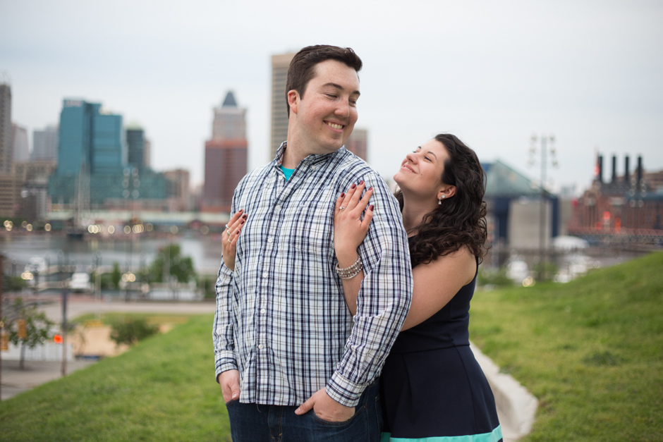 Federal Hill proposal and engagement photos in Baltimore by Maryland wedding photographer Christa Rae Photography