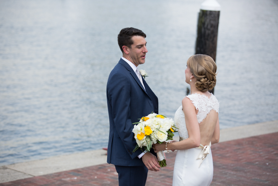 An elegant Baltimore wedding at the Maryland Science Center and Visitor's Center in Baltimore, Maryland Inner Harbor by wedding photographer Christa Rae Photography