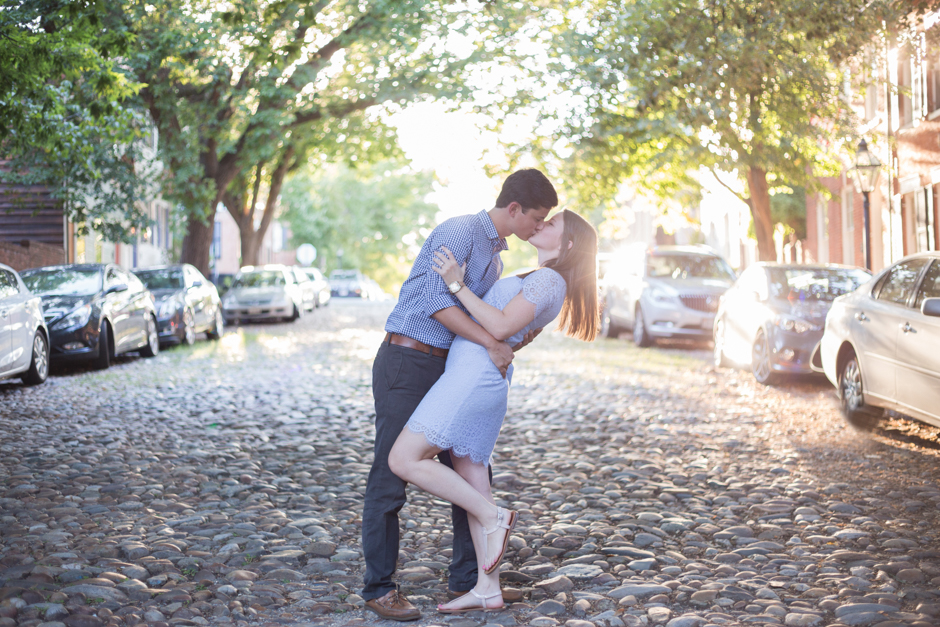 A classic Old Town Alexandria engagement session by wedding photographer Christa Rae Photography