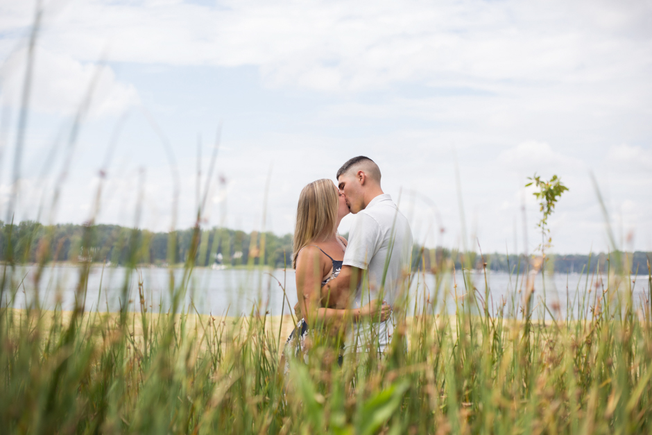 Beach engagement session in Annapolis, Maryland at Jonas Green Park by Maryland Wedding Photographer Christa Rae Photography