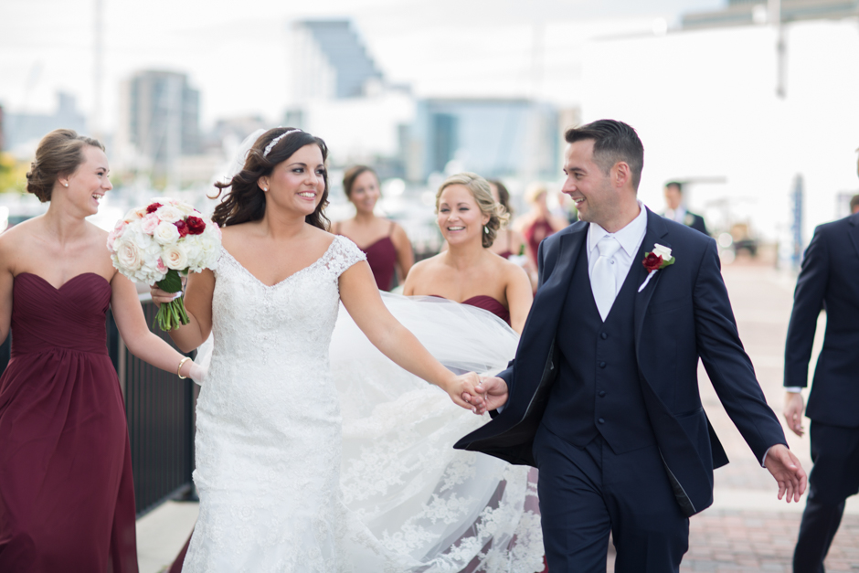 A classic and elegant Baltimore wedding at The Grand Historic Venue with wedding and bridal party photos on Federal Hill photographed by Maryland wedding photographer Christa Rae Photography