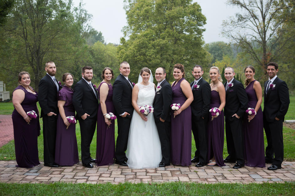 Fall rainy wedding photos at The Inn at Roop's Mill in Westminster photographed by Maryland wedding photographer Christa Rae Photography