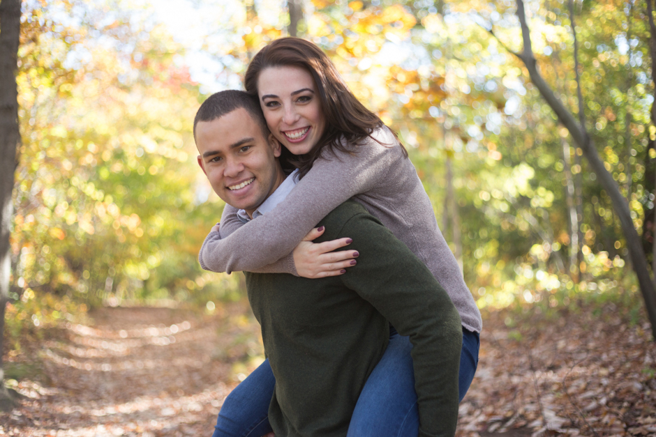 Fall engagement photos in Annapolis, Maryland at Quiet Waters Park photographed by Maryland wedding photographer Christa Rae Photography