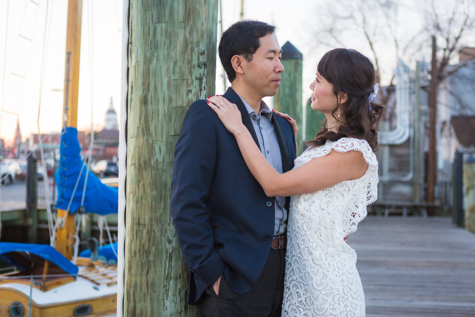 Downtown Annapolis engagement session by Maryland wedding photographer Christa Rae Photography