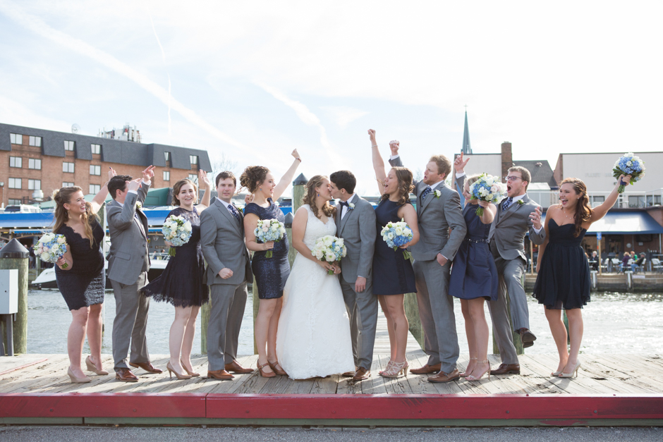 A classic and traditional Catholic wedding at St. Mary's Church in Annapolis with reception at US Naval Academy Officer's Club by Maryland wedding Christa Rae Photography