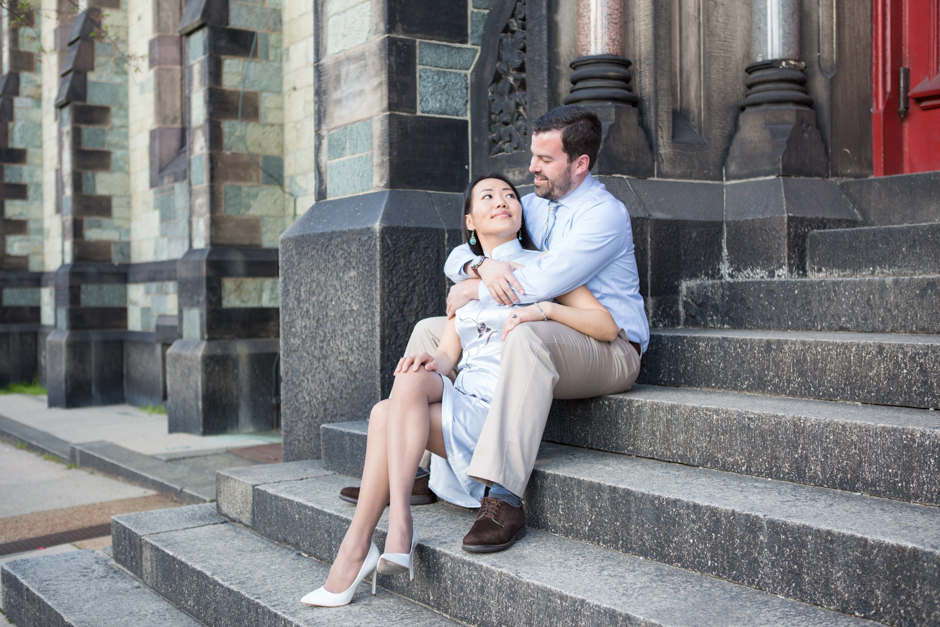 Engagement photos in Mount Vernon Baltimore by Maryland wedding photographer Christa Rae Photography