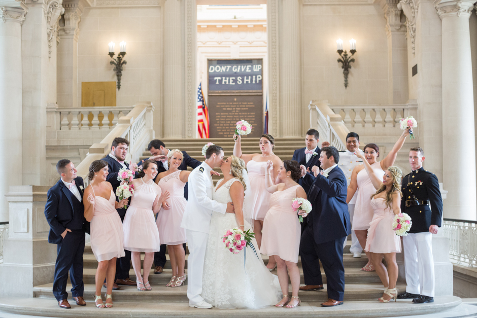 July Wedding at United States Naval Academy Chapel with Reception at Annapolis Maritime Museum by Maryland Wedding Photographer Christa Rae Photography
