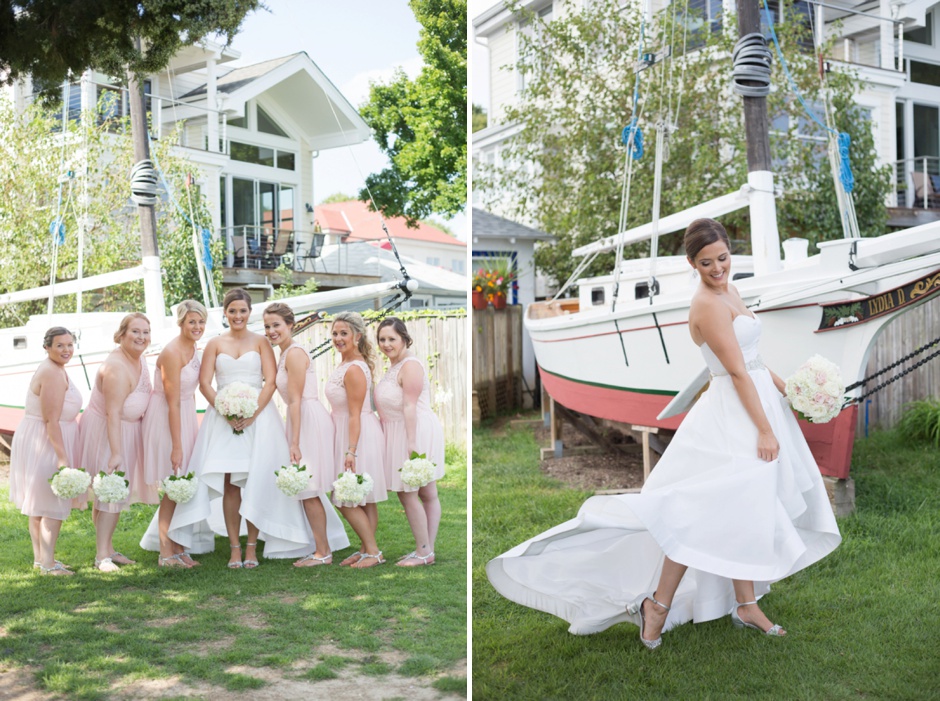 A classic nautical summer wedding at the Annapolis Maritime Museum photographed by Maryland wedding photographer Christa Rae Photography