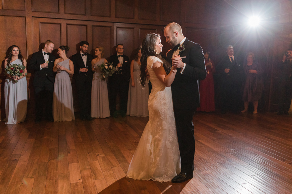 Black Tie Winter February Wedding at Rolling Road Golf Club and St. Paul Lutheran Church in Catonsville, Maryland in Baltimore County by Maryland Wedding Photographer Christa Rae Photography