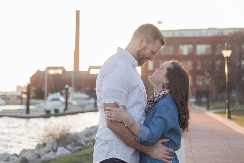 Fell's Point and Canton engagement session in Baltimore, Maryland by Annapolis wedding photographer Christa Rae Photography
