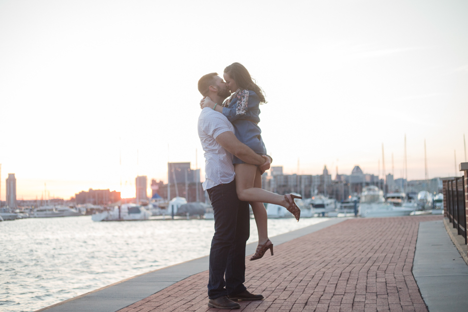 Fell's Point and Canton engagement session in Baltimore, Maryland by Annapolis wedding photographer Christa Rae Photography