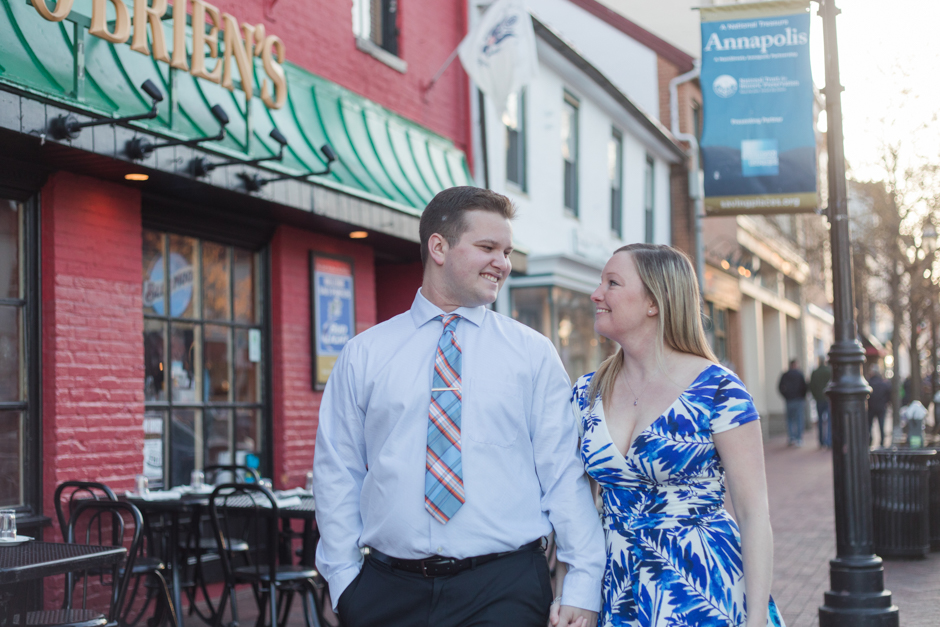 Spring Downtown Annapolis engagement photos by Maryland wedding photographer Christa Rae Photography