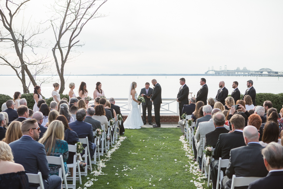 Spring wedding at Chesapeake Bay Beach Club in Stevensville, Maryland photographed by Annapolis wedding photographer Christa Rae Photography