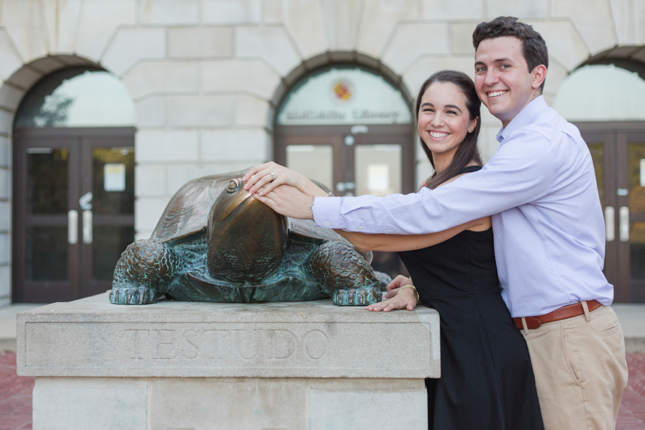 University of Maryland College Park engagement session photos by Annapolis wedding photographer Christa Rae Photography