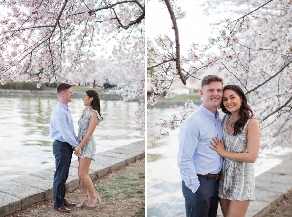 Washington, D.C. Cherry Blossom Engagement Session photographed by Maryland Wedding Photographer Christa Rae Photography