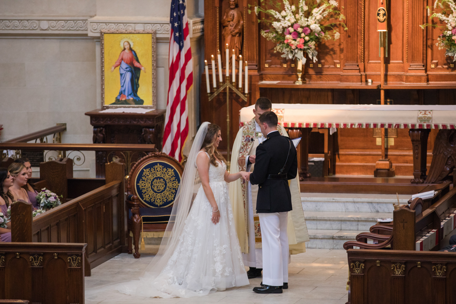 June wedding at the United States Naval Academy Chapel in Annapolis with reception at Chartwell Golf & Country Club in Severna Park by Maryland wedding photographer, Christa Rae Photography