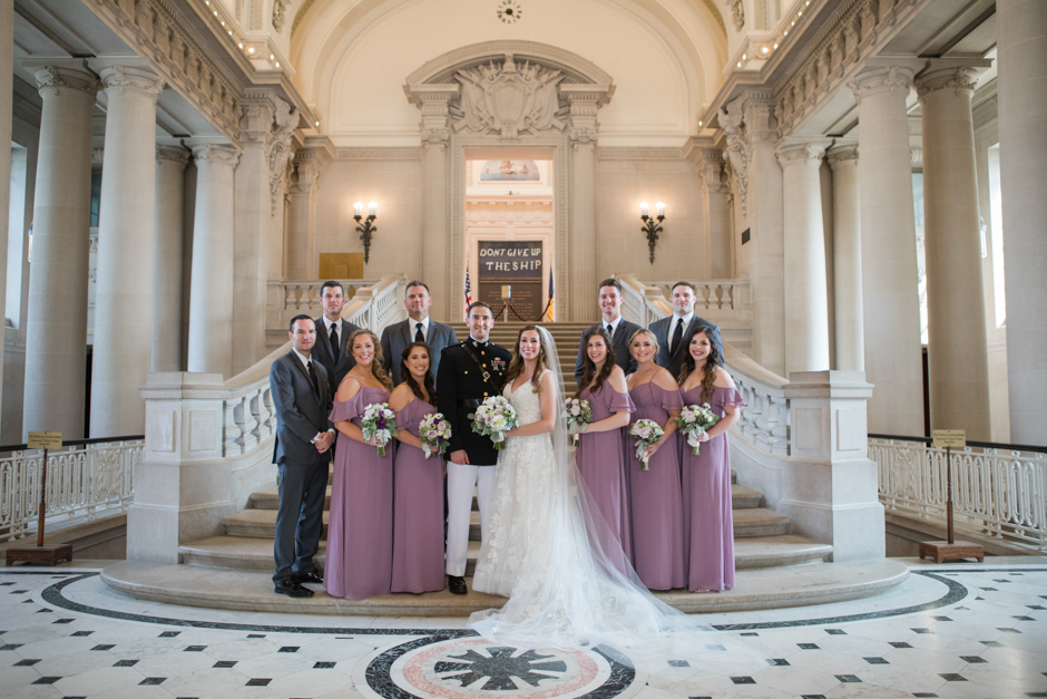 June wedding at the United States Naval Academy Chapel in Annapolis with reception at Chartwell Golf & Country Club in Severna Park by Maryland wedding photographer, Christa Rae Photography