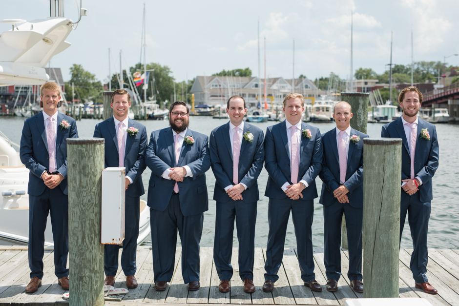 June wedding at Annapolis Yacht Club with ceremony at St. Margaret's Church photographed by Maryland Wedding Photographer, Christa Rae Photography
