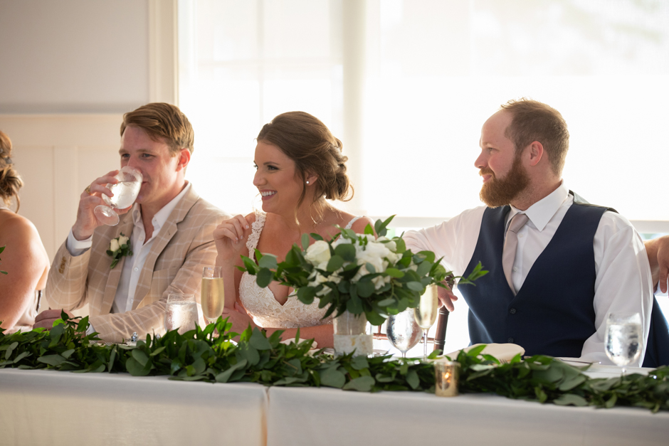 Summer gold greenery wedding at Chesapeake Bay Beach Club in Stevensville, Maryland photographed by Annapolis wedding photographer, Christa Rae Photography
