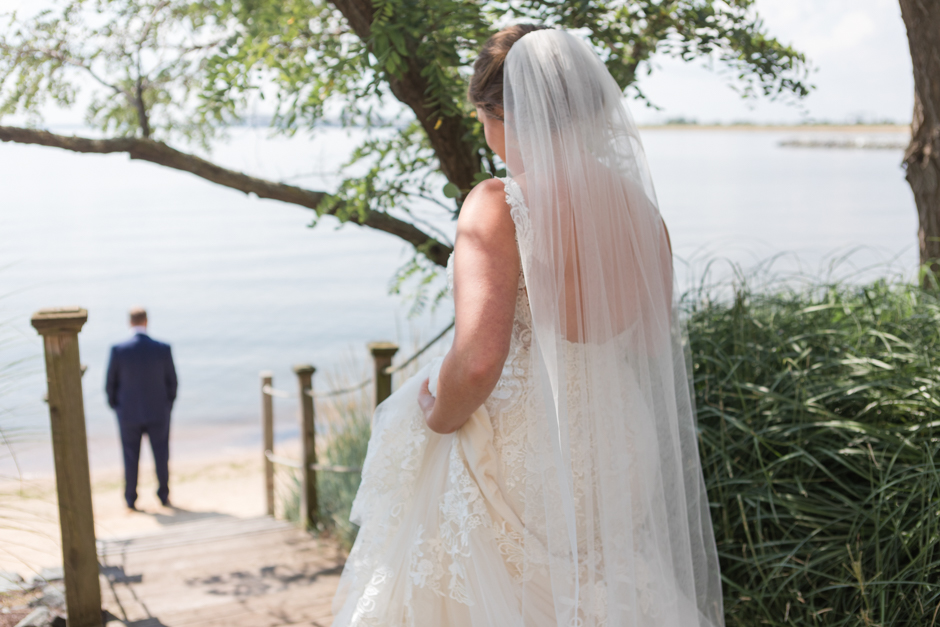 Summer gold greenery wedding at Chesapeake Bay Beach Club in Stevensville, Maryland photographed by Annapolis wedding photographer, Christa Rae Photography
