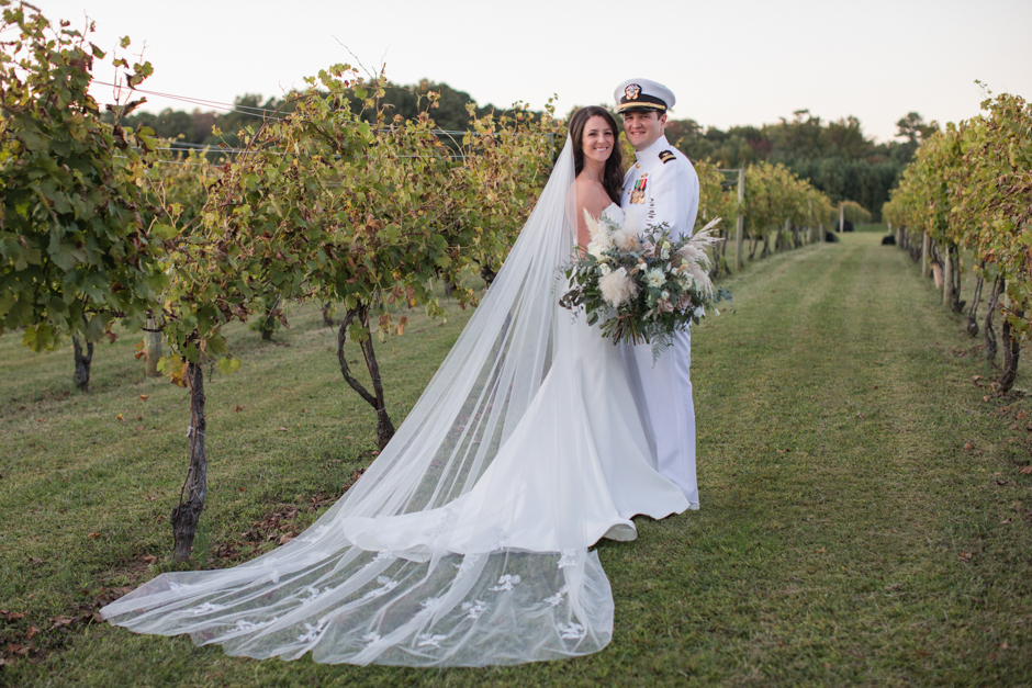October 2020 wedding at Mark Cascia Vineyards in Stevensville photographed by Maryland Wedding Photographer, Christa Rae Photography