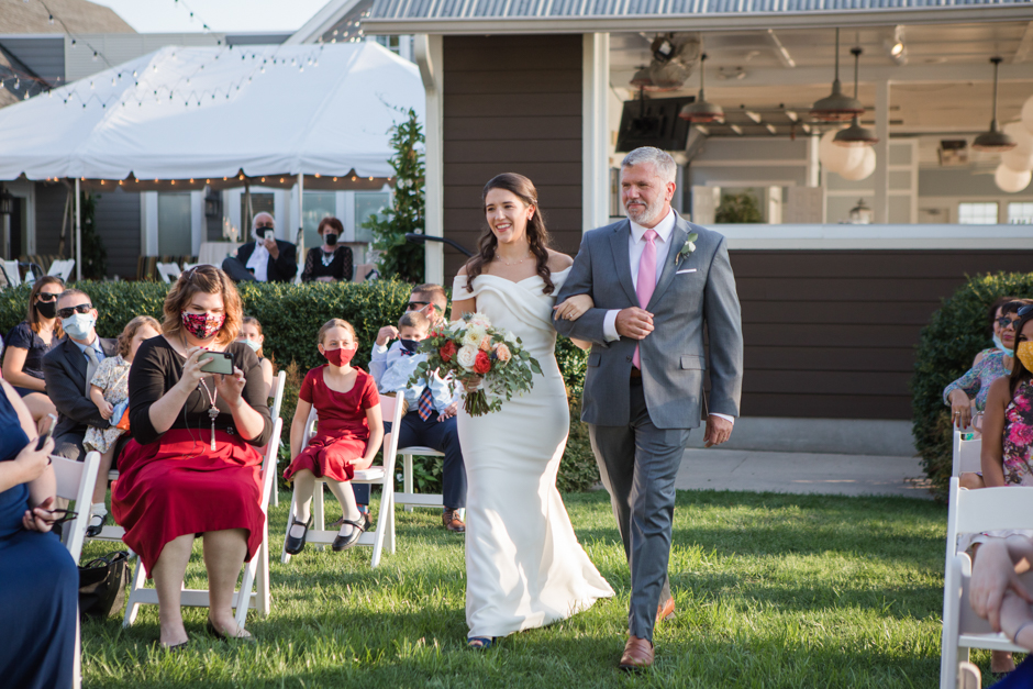 September fall 2020 Chesapeake Bay Beach Club Wedding in Stevensville, Maryland photographed by Annapolis wedding photographer, Christa Rae Photography