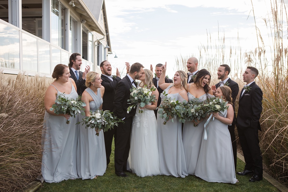 Chesapeake Bay Beach Club December wedding 2020 in Stevensville, Maryland photographed by Annapolis Wedding Photographer, Christa Rae Photography