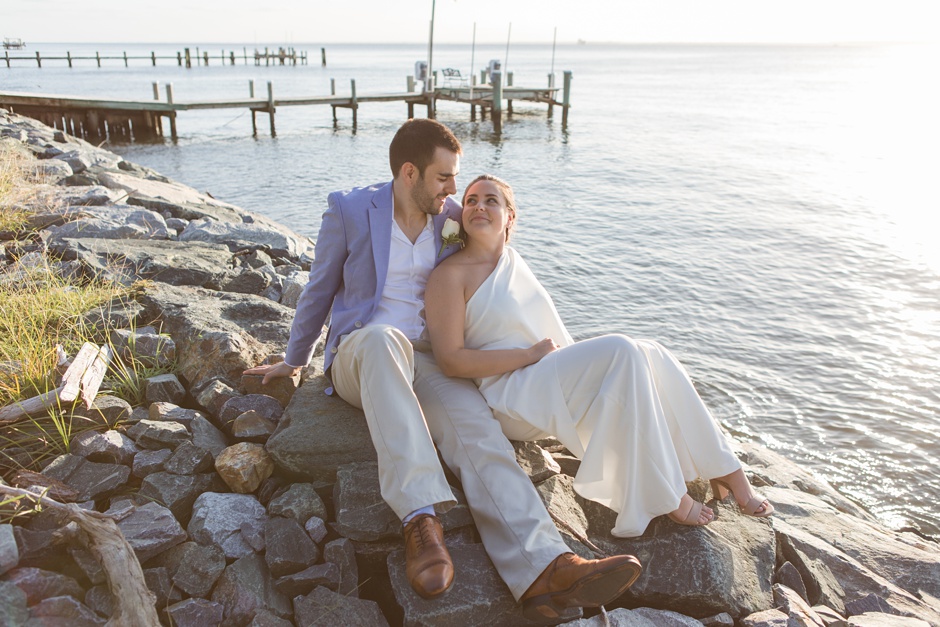 Microwedding 2020 in Stevensville, Maryland photographed by Annapolis Wedding Photographer, Christa Rae Photography