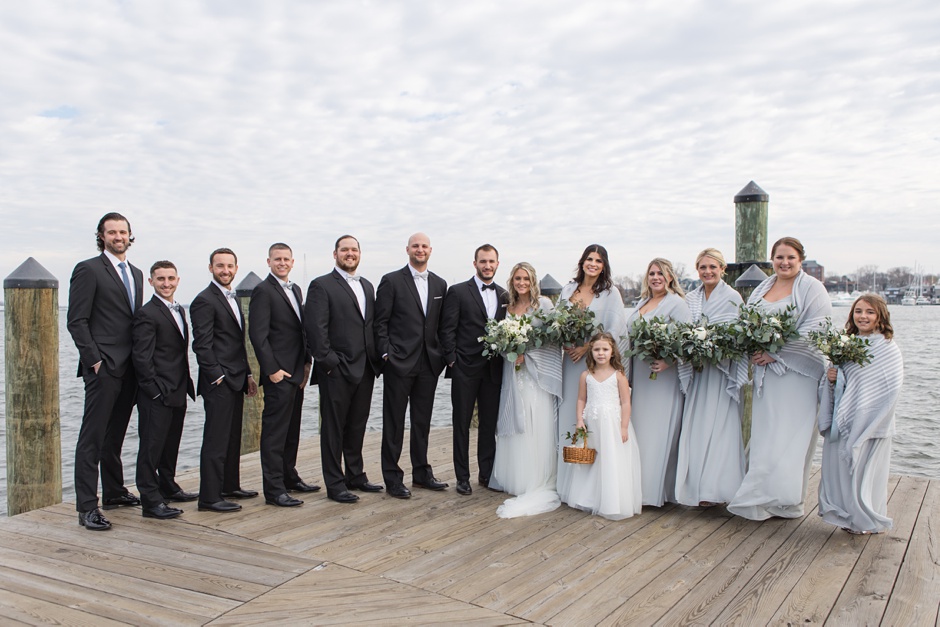 Chesapeake Bay Beach Club December wedding 2020 in Stevensville, Maryland photographed by Annapolis Wedding Photographer, Christa Rae Photography