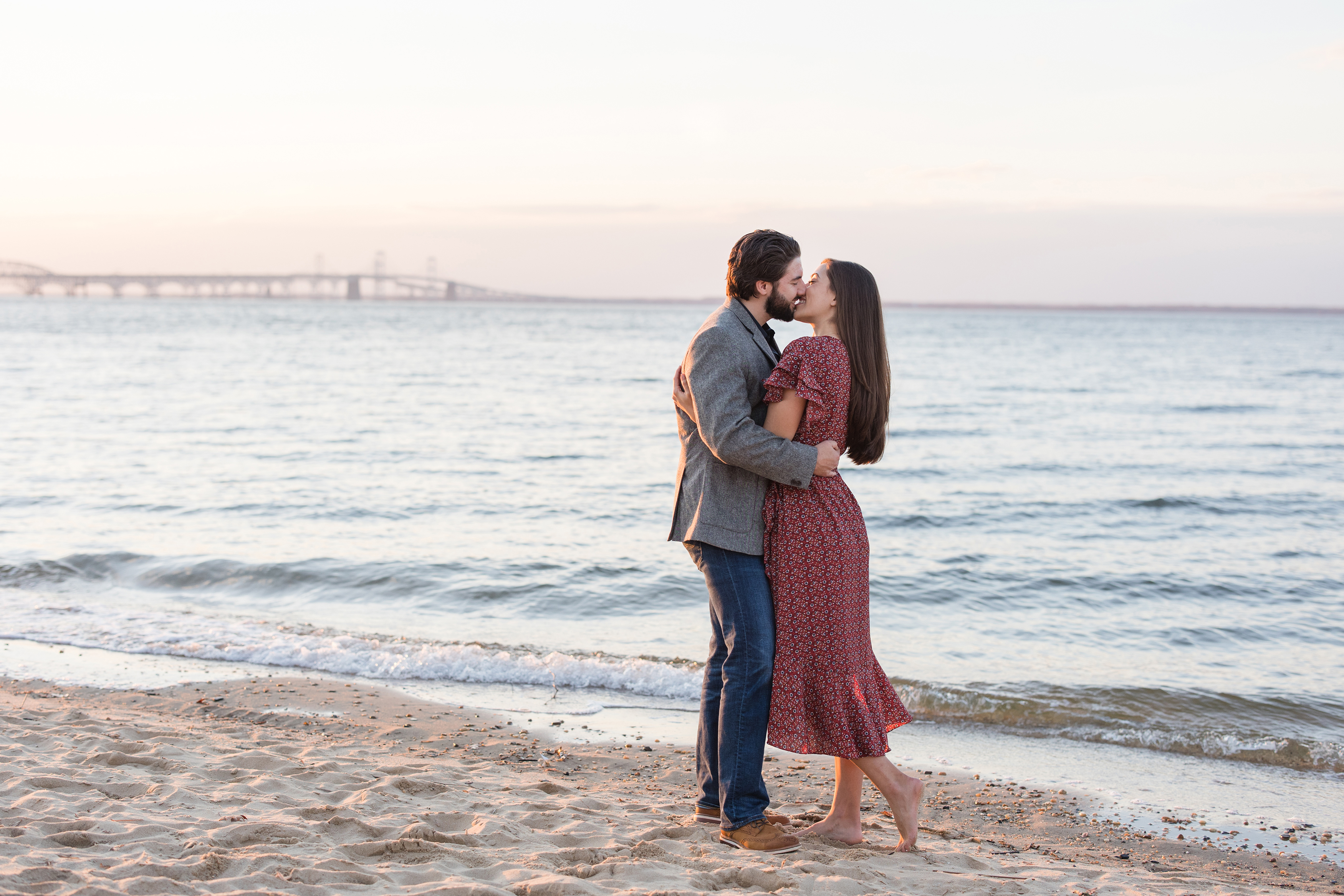Fall Terrapin Beach Park engagement session by Christa Rae Photography